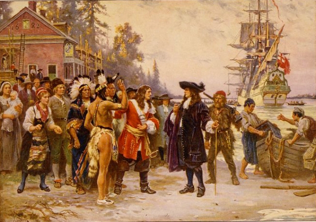 William Penn con los nativos